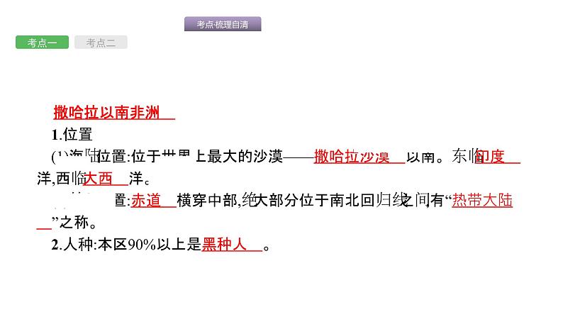 中考地理复习中考地理考前考点梳理第9讲 撒哈拉以南非洲、澳大利亚 (共50张PPT)第3页