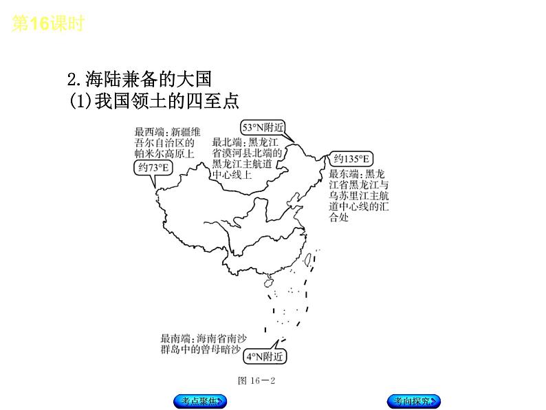 中考地理复习第一章 从世界看中国听课手册课件05