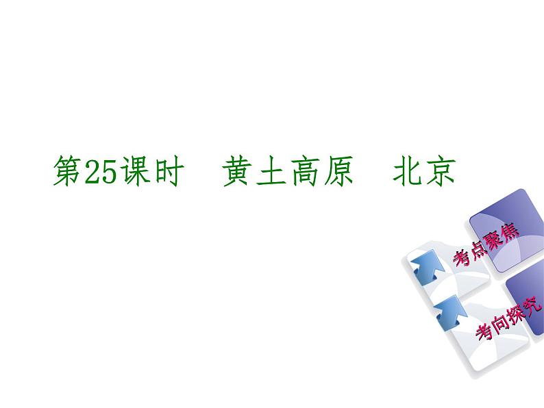 中考地理复习第25课时黄土高原 北京听课手册教学课件第2页