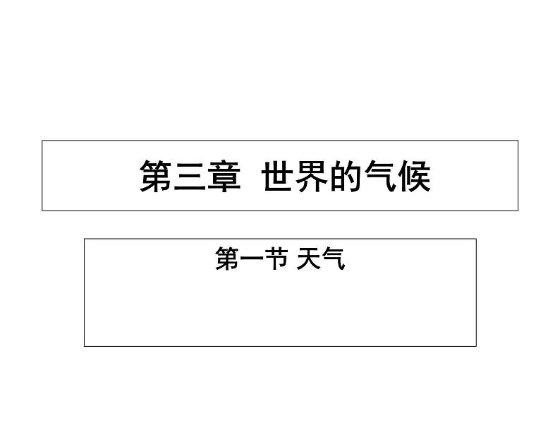 初中地理仁爱版七年级上册 3.1 天气 课件第1页