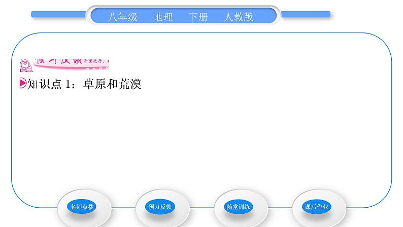 人教版八年级地理下第8章西北地区第1节 自然特征与农业习题课件第6页