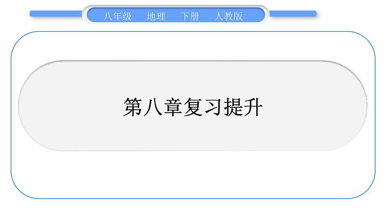 人教版八年级地理下第8章西北地区第八章复习提升习题课件第1页