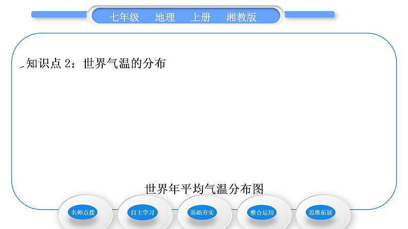 湘教版七年级地理上第四章世界的气候第二节气温和降水第1课时气温 世界气温的分布习题课件第8页