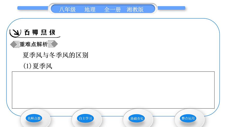 湘教版八年級(jí)地理上第二章中國(guó)的自然環(huán)境第二節(jié)中國(guó)的氣候第2課時(shí)季風(fēng)氣候顯著習(xí)題課件第2頁(yè)