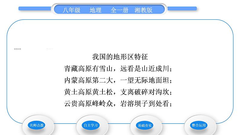 湘教版八年级地理上第二章中国的自然环境第一节中国的地形第2课时地形复杂多样习题课件05