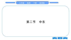 商务星球版七年级下册第二节 中东习题ppt课件