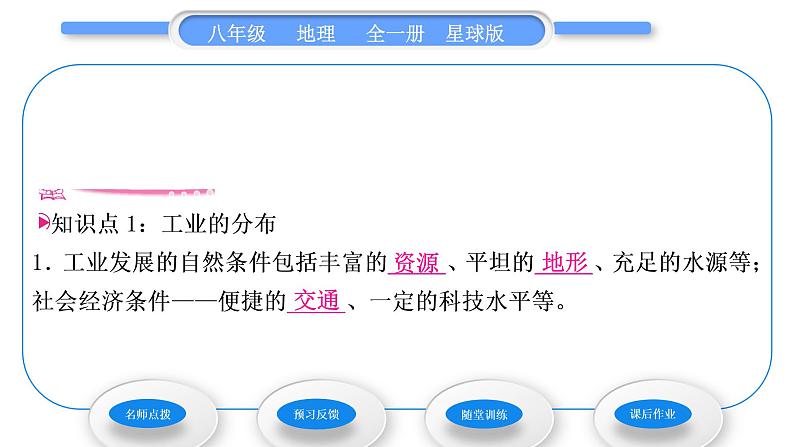 商务星球版八年级地理上第四章中国的经济与文化第二节持续协调发展工业习题课件06