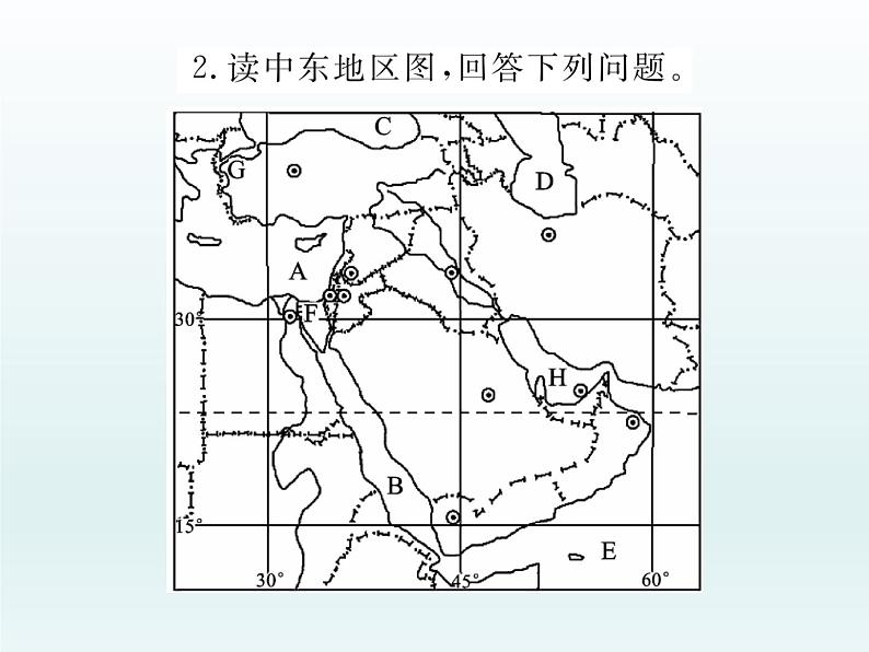 初中地理7下第8章 东半球其他的地区和国家习题课件03