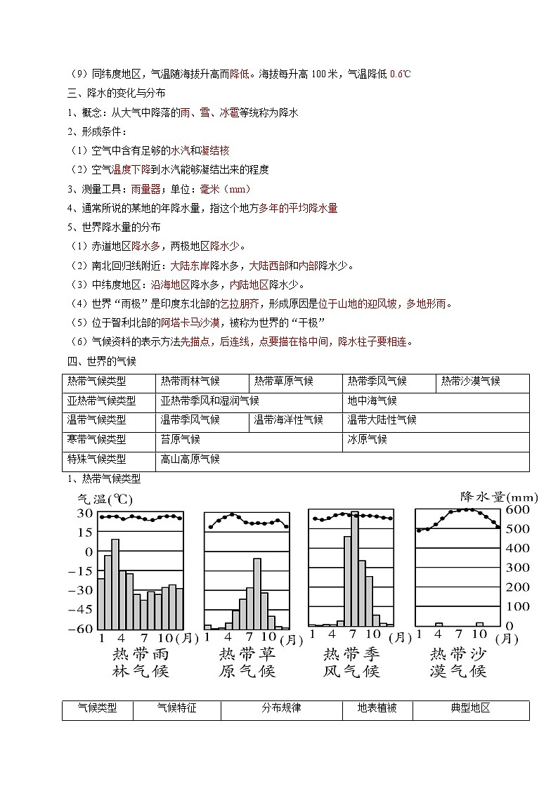 专题05 天气与气候(早读背诵要点)(答案版)第3页