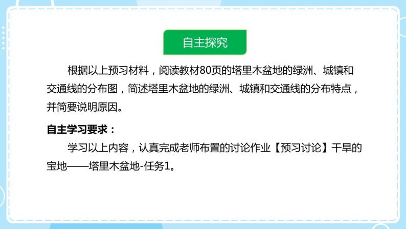 人教版地理八年级下册 8.2干旱的宝地——塔里木盆地预习课件08