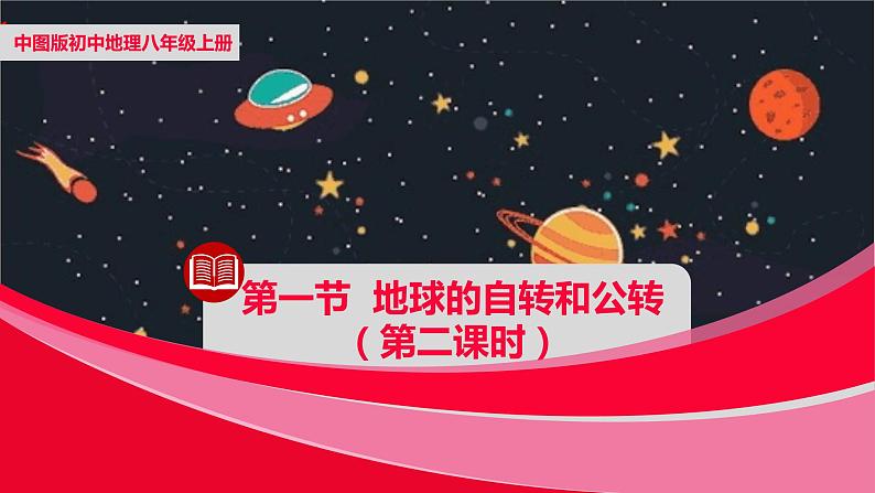 中图版八年级上册地理同步课件 第1章 第一节 地球的自转和公转( 第二课时)01