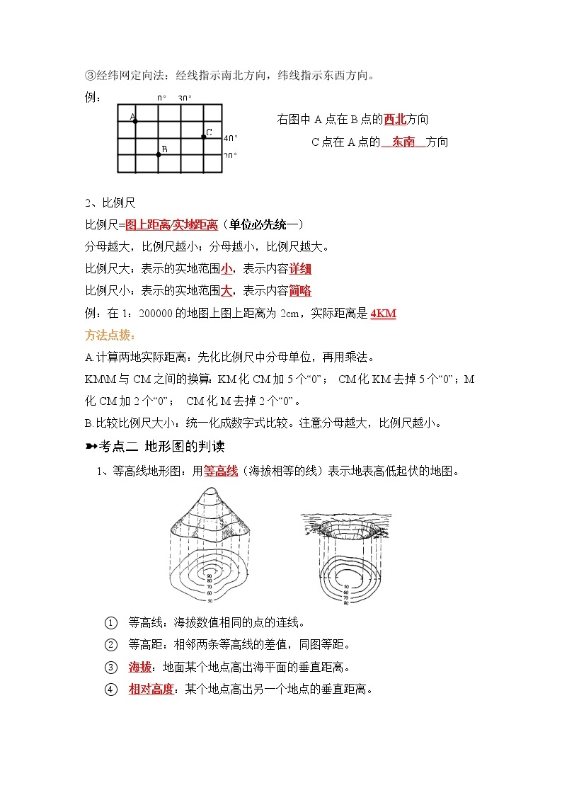 【寒假自学】2023年人教版地理七年级-第03讲《地图》寒假精品讲学案（含解析）02