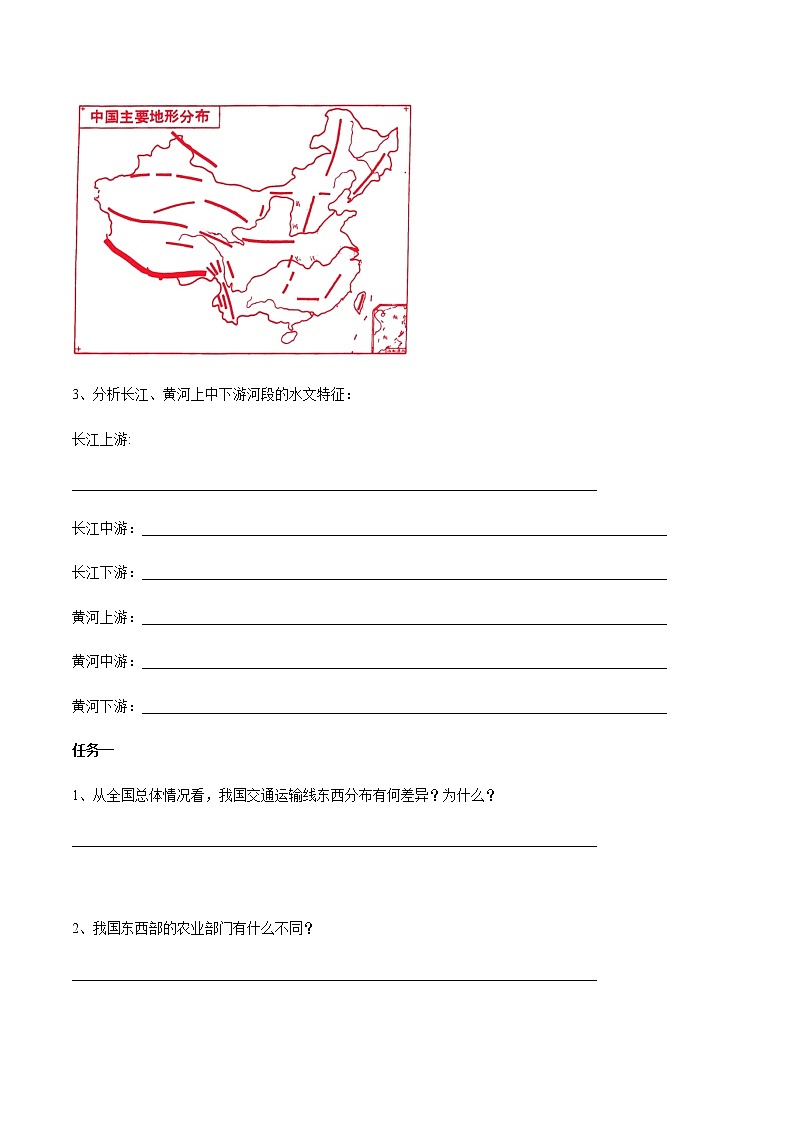 专题11 “图说”中国的自然环境和经济发展(复习学案)-2023年中考地理重要地图复习突破(课件+学案)第2页