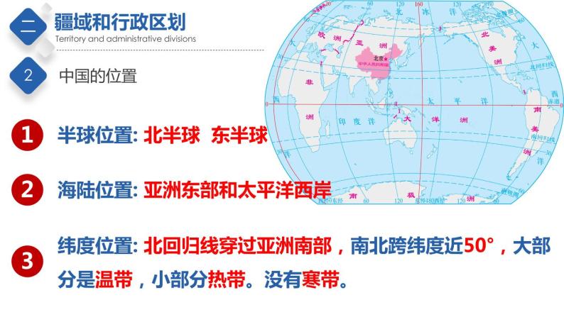 第二章  中国的疆域和人口【复习课件】-七年级地理上册单元复习过过过（中图版）05