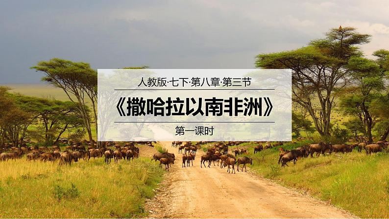 七下第八章第三节《撒哈拉以南的非洲》课件(第1课时)第1页