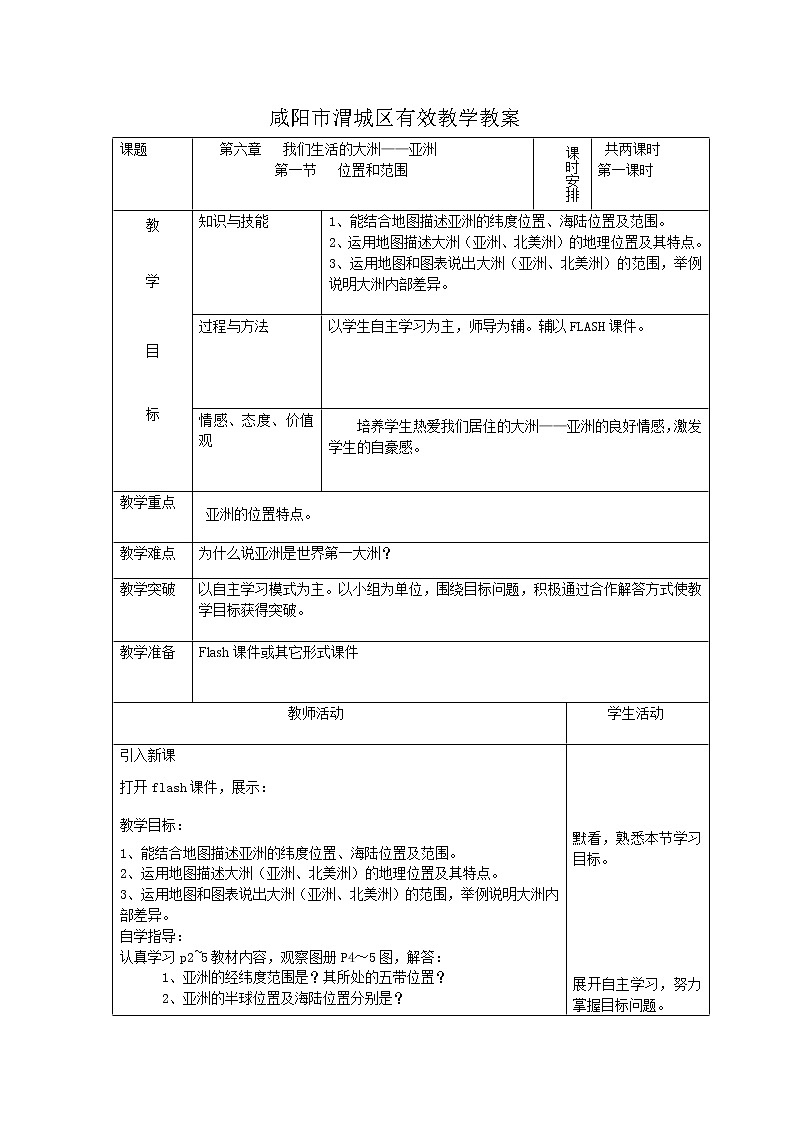 1.【校本电子教案】第六章第一节位置和范围第1页