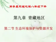 商务星球版地理八年级下册 第九章 青藏地区 第二节 生态环境保护与资源开发 课件