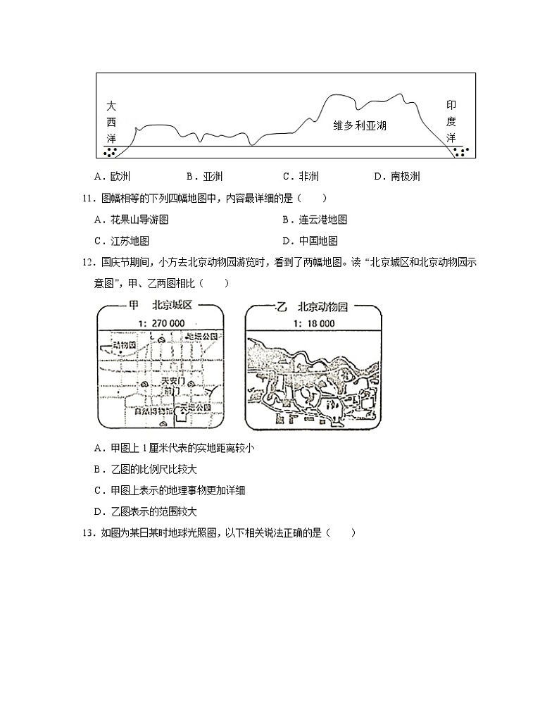 【人教版】2022-2023学年七年级上册地理期末专项提升模拟(AB卷)含解析03