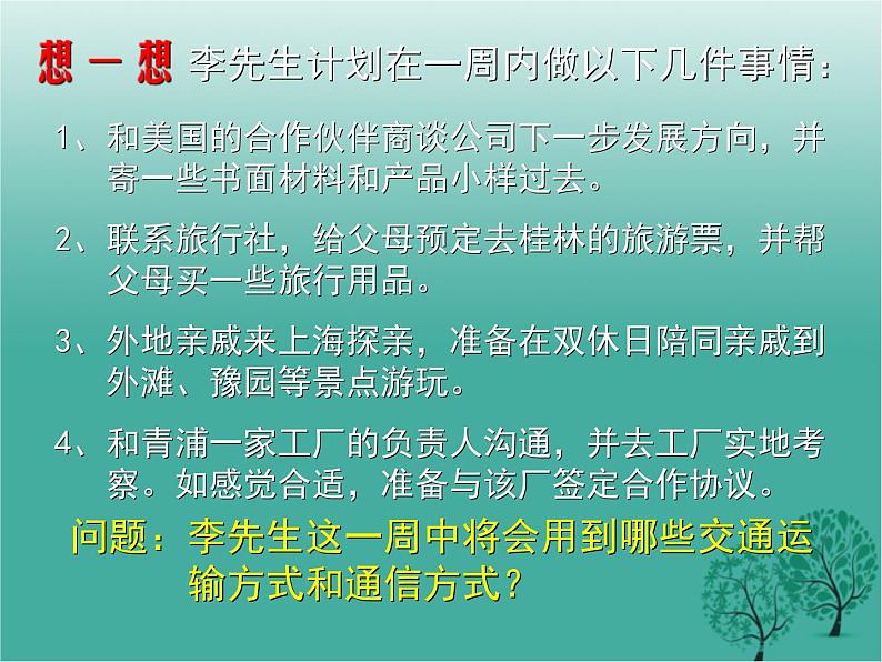 沪教版地理七年级下册 祖国篇(下)3.1交通运输与通信的重要性 课件第6页