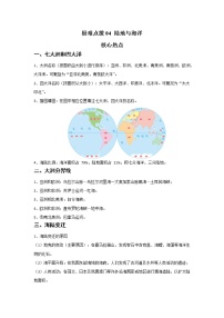 04 陸地與海洋（解析版+原卷版）——【中考二輪復(fù)習(xí)】2023年新中考地理重難點(diǎn)精講精練學(xué)案