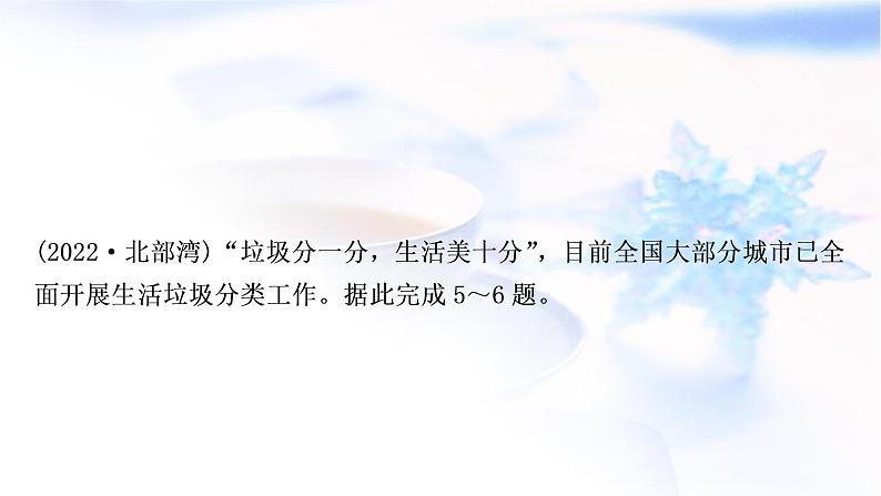 星球版中考地理复习专题四人文地理环境作业课件第8页