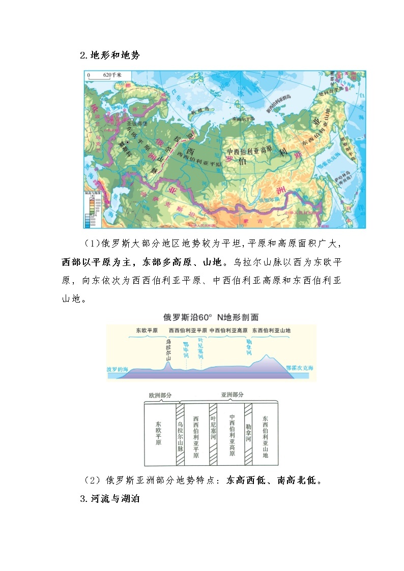 第七章第四节《俄罗斯》基础知识讲解2022-2023学年人教版七年级下册地理03