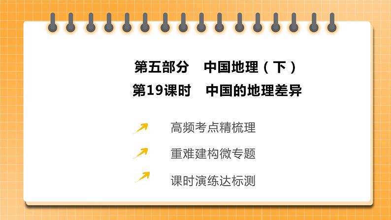 【备考2023】中考地理人教版一轮考点复习:第19课时 中国的地理差异(课件)第2页
