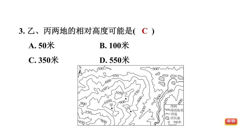 中考地理复习基础梳理练第4课时地形图的判读课件06