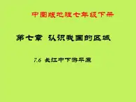 中图版地理七年级下册 第七章 第六节长江中下游平原 课件