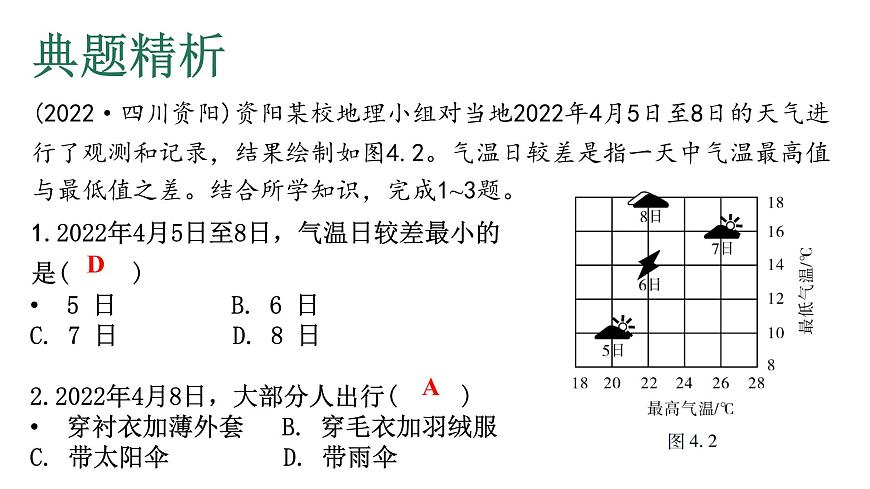 中考地理復(fù)習(xí)專題四天氣與氣候課件第7頁(yè)