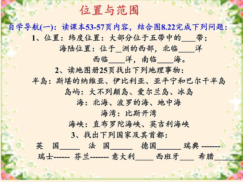 人教版初中地理七年级下册 第二节 欧洲西部 课件第3页