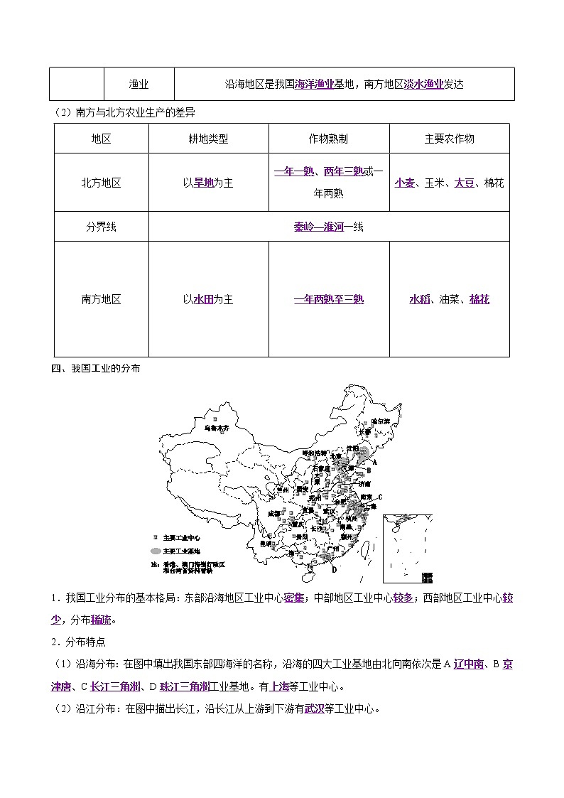 中考地理二轮复习冲刺练习专题15 中国的经济发展(解析版)第3页