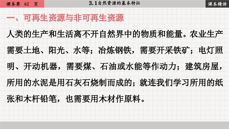 人教版地理八上·3.1 自然资源的基本特征(课件PPT)02