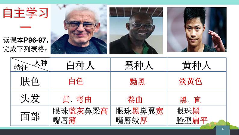 5.2 世界的人种、语言和宗教课件PPT第4页