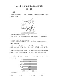 人教版七年级下册地理期中综合复习卷（含答案）