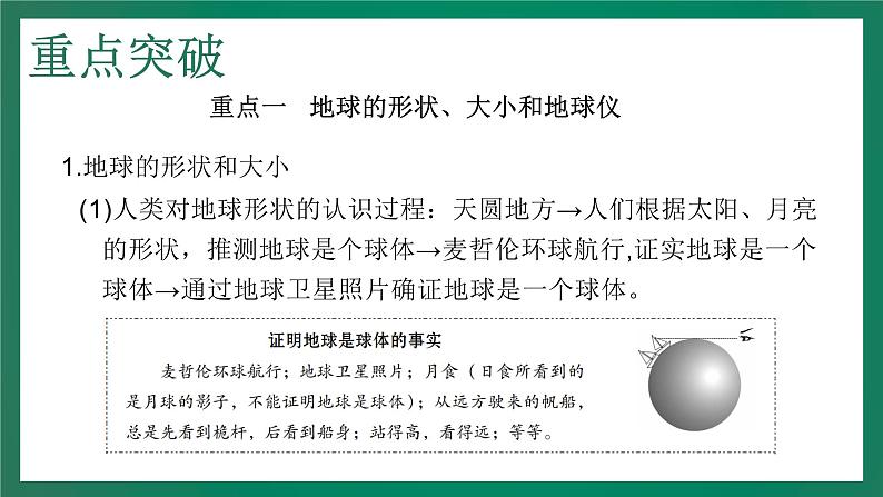 2023中考解读 地理(广东专版)专题一 地球和地球仪课件PPT第2页