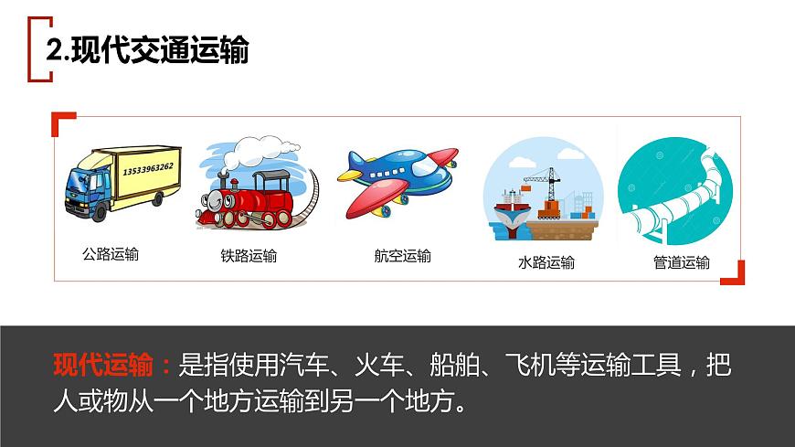 4.1 交通運(yùn)輸（精品課件）-2022-2023學(xué)年地理七年級(jí)上冊(cè)同步精品課堂 魯教版（五四學(xué)制）第7頁(yè)