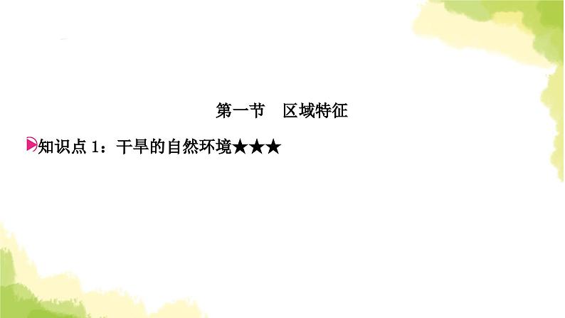 星球版中考地理复习八年级下册第八章西北地区教学课件03