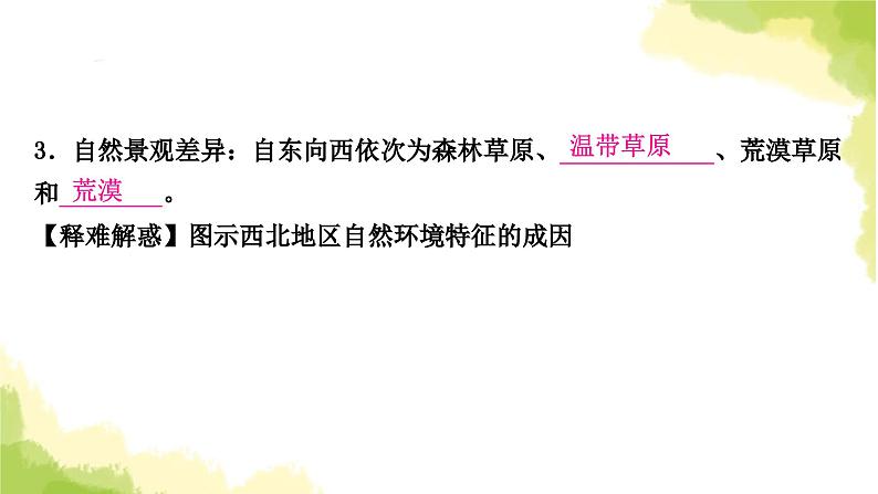 星球版中考地理复习八年级下册第八章西北地区教学课件06