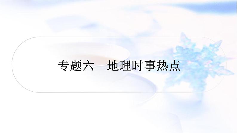 中考地理复习专题六地理时事热点作业课件第1页