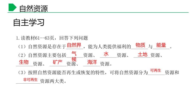 【核心素养】湘教版初中地理 八年级上册 3.1 中国的自然资源 课件05