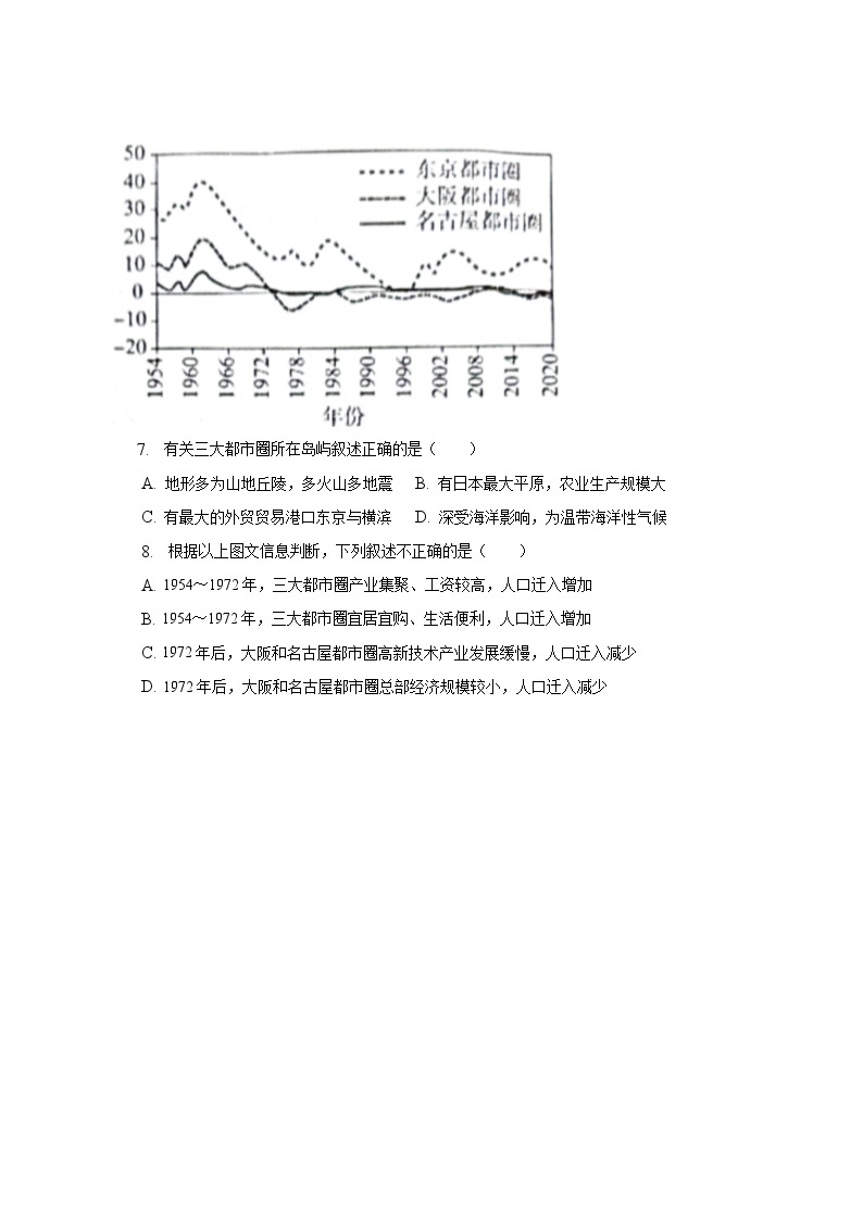 2022-2023学年广东省阳江市江城区七年级（下）期末地理试卷（含解析）03