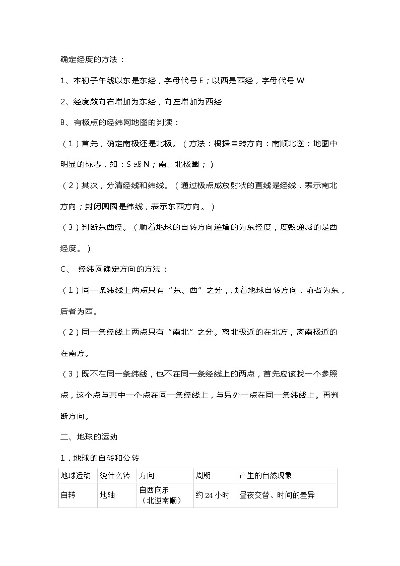 地理七年级上册知识点归纳总结第3页
