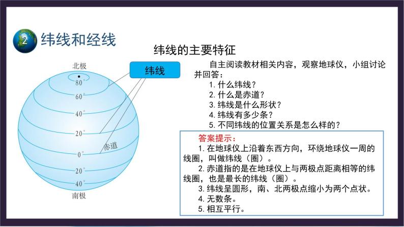 中国版地理七年级上册1.1.2《地球和地球仪》（第2课时）课件+教案04