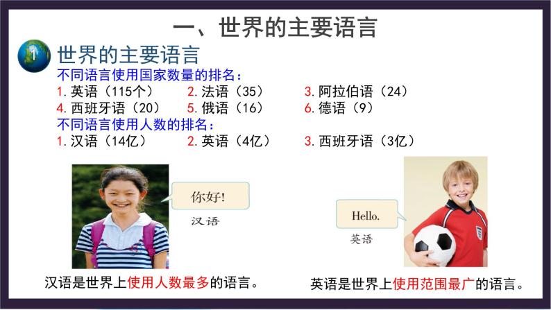 中国版地理八年级上册3.2.1《语言和宗教》（第1课时）课件+教案08