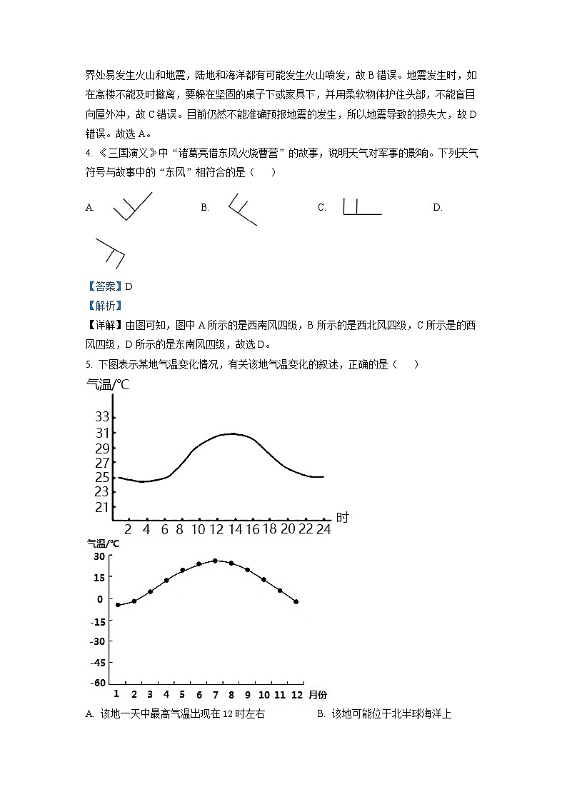 2022年山东省泰安市中考地理真题 (解析版)第3页