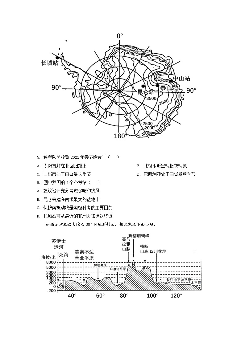 2021年山东省日照市中考地理试题03