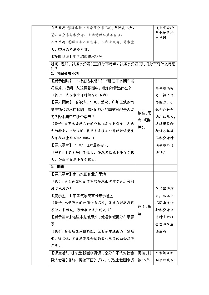 人教版地理八上 第三章 第三节 水资源（第1课时） 教案03