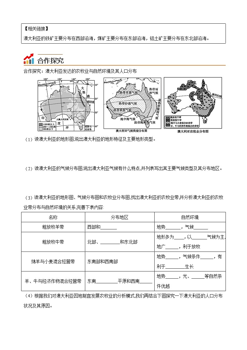 【同步讲义】湘教版地理七年级下册--8.7 澳大利亚 讲义03