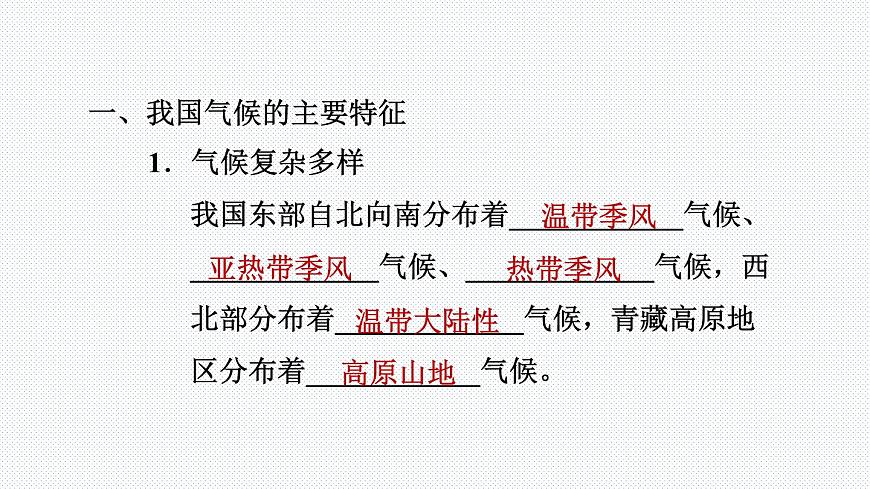 人教版八年級(jí)地理上冊(cè)--2.2.3 我國(guó)氣候的主要特征 影響我國(guó)氣候的主要因素(精品課件)第2頁(yè)